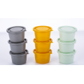 3PK round food container plastic lunch box 3pcs